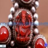 Tibetan Handmade Red Coral Buddha Necklace