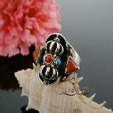 Tibetan Handmade Ring Sterling Silver Dorje Ring