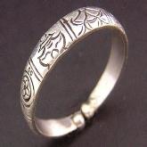 Tibetan Handmade Ring Tibetan Babao Buddhist Symbols Ring
