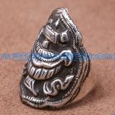 Tibetan Handmade Ring Tibetan Buddhist Babao Symbol Ring