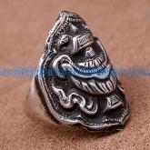 Tibetan Handmade Ring Tibetan Buddhist Babao Symbol Ring