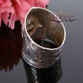 Tibetan Handmade Ring Tibetan Buddhist Symbol Ring - Double Fish