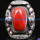 Tibetan Handmade Ring Tibetan Coral Ring