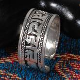 Tibetan Handmade Ring Tibetan Spinning OM Mantra Ring