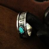 Tibetan Handmade Ring Tibetan Sterling Silver Turquoise Ring