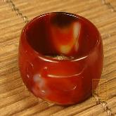 Tibetan Handmade Ring Tibetan dZi Ring