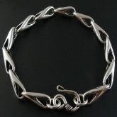 Tibetan Handmade Sterling Silver Longevity Bracelet