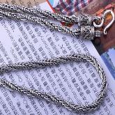 Tibetan Handmade Sterling Silver Necklace for Men