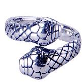 Tibetan Handmade Sterling Silver Surpent Finger Ring