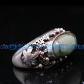 Tibetan Handmade Sterling Silver Turquoise Ring