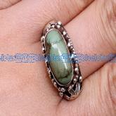 Tibetan Handmade Sterling Silver Turquoise Ring