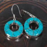 Tibetan Handmade Turquoise Earrings