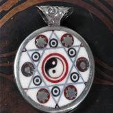 Tibetan Handmade Yakbone OM Mantra Pendant