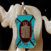 Tibetan Kalachakra Pendant Handmade Buddhist Symbols Pendant