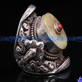 Tibetan Old Mila Ring Handmade Tibetan Sterling Silver Ring
