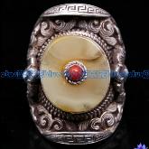 Tibetan Old Mila Ring Handmade Tibetan Sterling Silver Ring