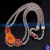 Tibetan Sterling Silver Mila Necklace Handmade Tibetan Necklace