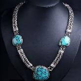Tibetan Turquoise Necklace Handmade Tibetan Necklace