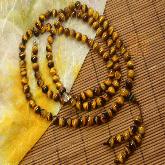 Tiger Eye Tibetan Malas Handmade Buddhist Prayer Beads