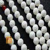 Tridacna Tibetan Lotus Malas Handmade Buddhist Prayer Beads