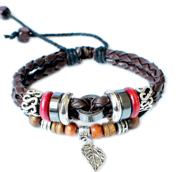 Retro Style Men And Women Leather Bracelet Retro Style Men And Women Leather Bracelet