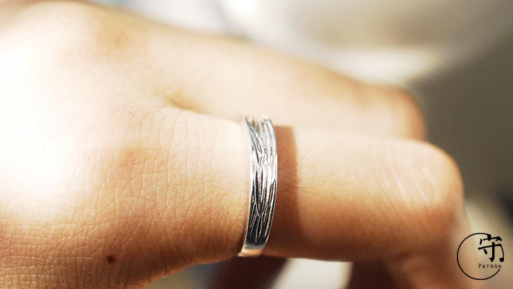 Original Natural Bark Texture Ring Handmade Sterling Silver Original Natural Bark Texture Ring Handmade Sterling Silver