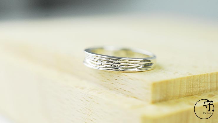 Original Natural Bark Texture Ring Handmade Sterling Silver Original Natural Bark Texture Ring Handmade Sterling Silver