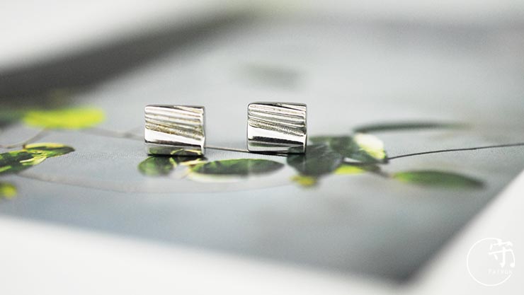 Natural Irregular Stripes Lines Earrings Women Unique Sliver Earring Natural Irregular Stripes Lines Earrings Women Unique Sliver Earring