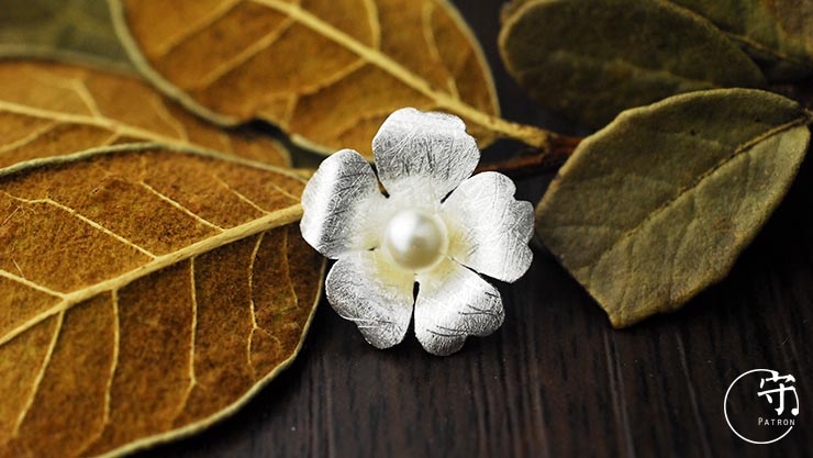 Beautiful Handmade Wiredrawing Pearl Flower Pendant Women Sterling Silver Jewelry No Chain Beautiful Handmade Wiredrawing Pearl Flower Pendant Women Sterling Silver Jewelry No Chain