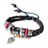 Retro Style Men And Women Leather Bracelet