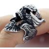 Men Titanium Steel Punk Skull Ring