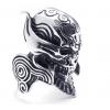 Men Titanium Steel Punk Skull Ring