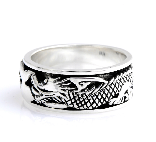 Men And Women 925 Silver Dragon Ring Men And Women 925 Silver Dragon Ring