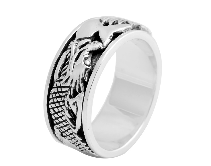 Men And Women 925 Silver Dragon Ring Men And Women 925 Silver Dragon Ring