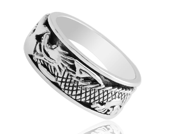 Men And Women 925 Silver Dragon Ring Men And Women 925 Silver Dragon Ring