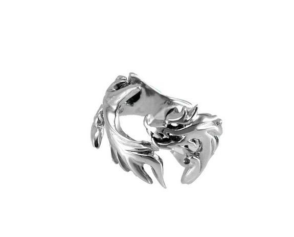 Men 925 Silver Dragon Ring Men 925 Silver Dragon Ring