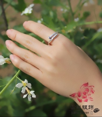 925 Sterling Silver Screw Nails Ring 925 Sterling Silver Screw Nails Ring