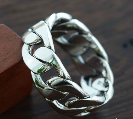 925 Sterling Silver Weave Chain Ring 925 Sterling Silver Weave Chain Ring