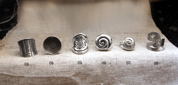 New Nepal Handmade Sterling Silver Rings Series A New Nepal Handmade Sterling Silver Rings Series A