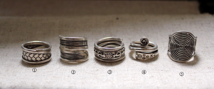 New Nepal Handmade Sterling Silver Rings Series B New Nepal Handmade Sterling Silver Rings Series B