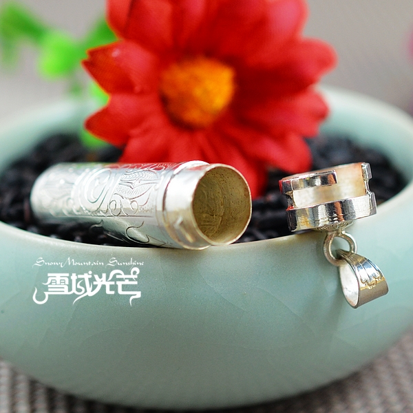 Handmade Nepal 925 Sterling Silver Vajra Pestle Om Mani Padme Hum Gaudencio Pendant Handmade Nepal 925 Sterling Silver Vajra Pestle Om Mani Padme Hum Gaudencio Pendant