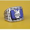 Men Lapis Lazuli And 925 Silver Ring