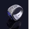 Men Lapis Lazuli And 925 Silver Ring