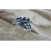 Men 925 Sterling Silver Angel Wings And Devil Claw Pinkie Ring