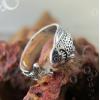 Retro 925 Silver Fish Ring