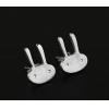 Handmade Bunnies Silver Earrings