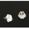 925 Sterling Silver Owl Earrings