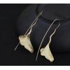 Retro Handmade Sterling Silver And Gold-Plated Ginkgo Biloba Earrings