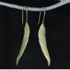 Retro Handmade Sterling Silver Willow Earrings