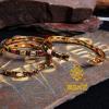 925 Sterling Silver Gilding Coloured Enamels Gemstone Bracelet